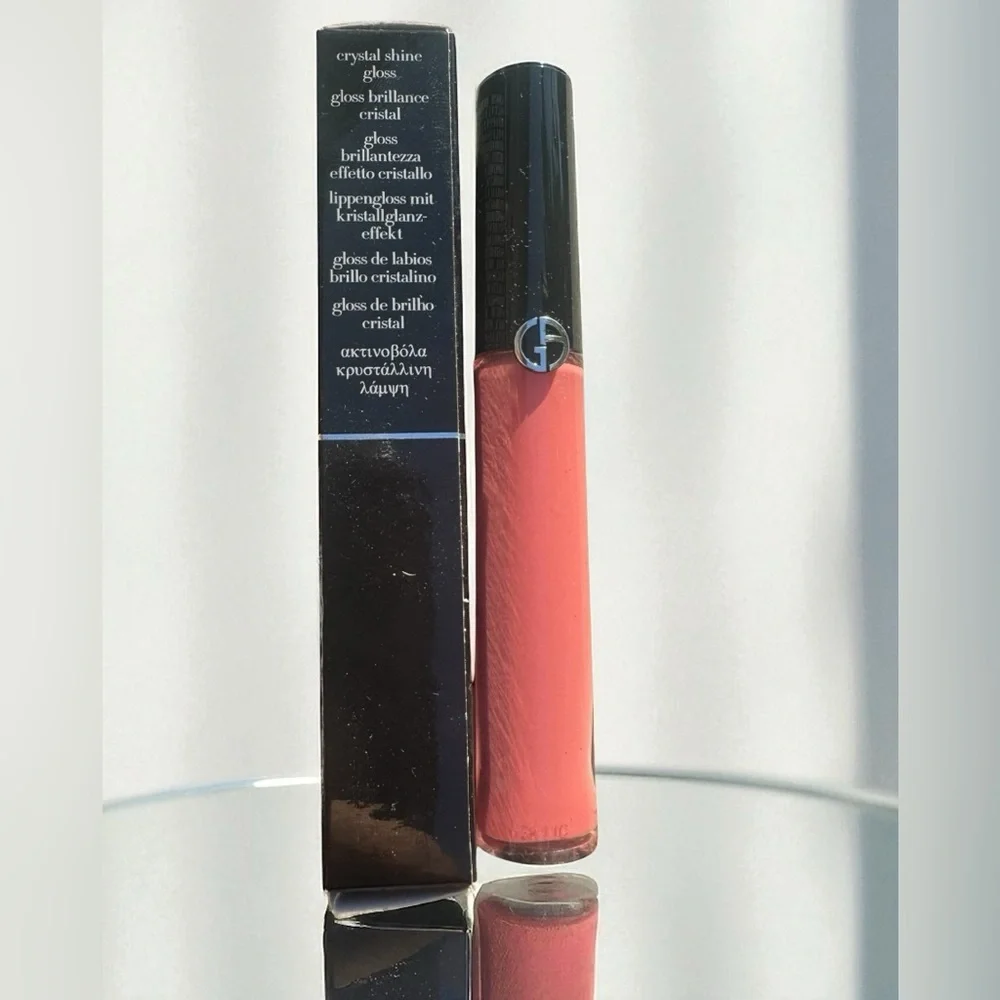 GIORGIO ARMANI (107) BIEGE FLASH LACQUER CRYSTAL SHINE GLOSS. NEW IN BOX.